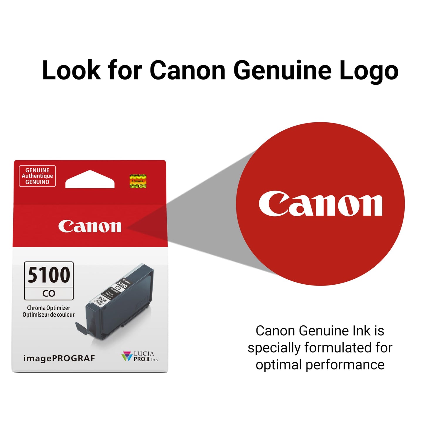 Canon PFI-5100 Genuine Chroma Optimizer Ink Tank, Compatible with ImagePROGRAF PRO-310 Printers
