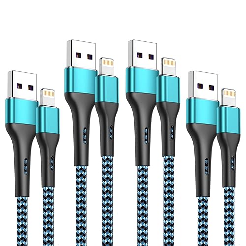 iPhone Charger 4Pack 10ft, [Apple MFi Certified] Lightning Cable 10 Foot Long iPhone Charger Cord Fast Charging Cable for iPhone 13 12 Pro Max Mini…
