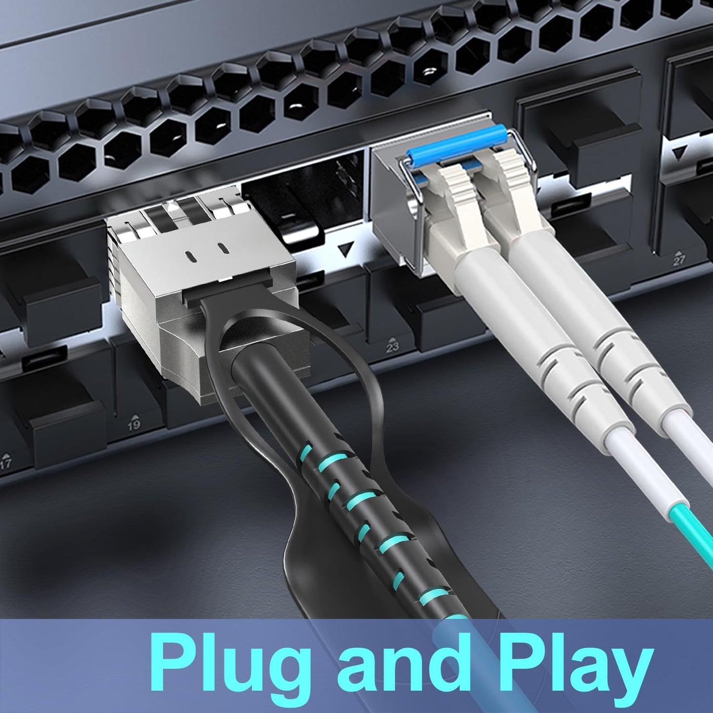FLYPROFiber- 10G SFP+ AOC Cable, SFP+ to SFP+ Active Optical Fiber Cable 5m, OM3 MMF Direct-Attach Fiber Assemblies with SFP+ connectors for Cisco