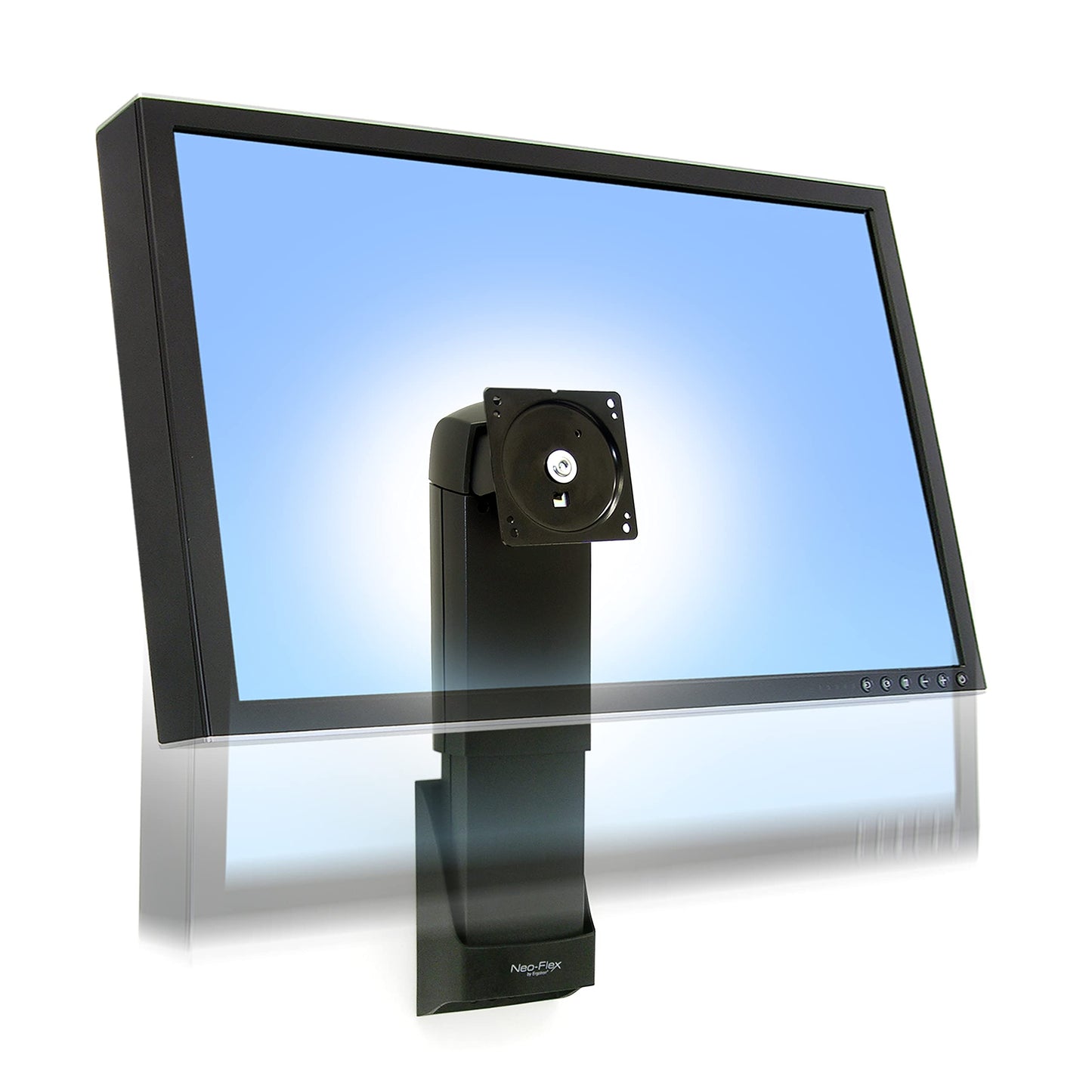 Ergotron - Neo-Flex Wall Mount Lift, VESA Wall Bracket- for Monitors Up to 27 Inches, 6 to 16 lbs - Black
