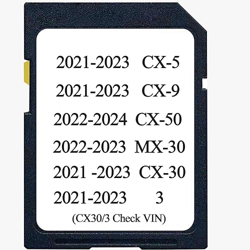 Navigation SD Card Compatible with Year 2021 2022 2023 Model cx5/9,2022 2023 Year Model mx30/cx50