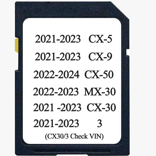Navigation SD Card Compatible with Year 2021 2022 2023 Model cx5/9,2022 2023 Year Model mx30/cx50