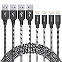 IWAVION iPhone Charger Cable, 4pack 3ft/1m Lightning Cable Nylon Braided MFi Certified iPhone Cable USB Sync Cord Fast iPhone Charging Cable…