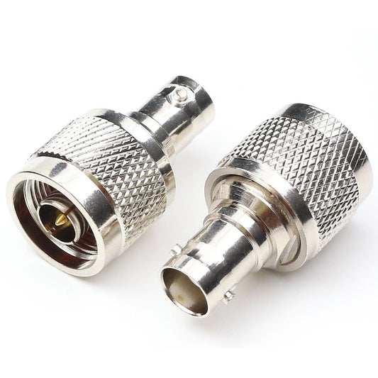ANHAN N Male to BNC Female Connector, N Type to BNC Adapter RF Coax Adapters Connectors for Radio Walkie Talkie 2 Packs