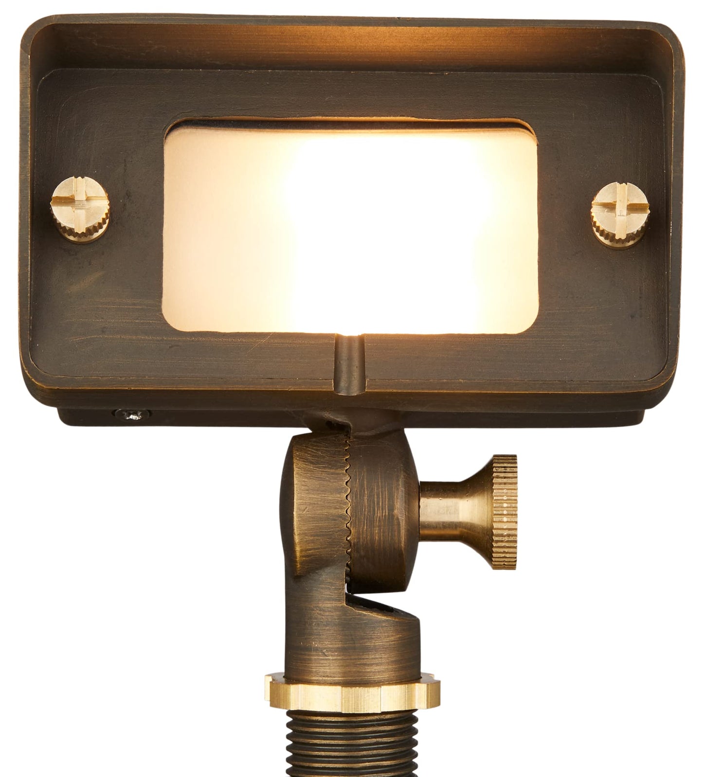 VOLT Gentle Splash Cast Brass 12V Flood Light (Bronze) with 3W 2700K Warm White G4 LED Bulb for Low Voltage Landscape Lighting of Outdoor Wall, Garden