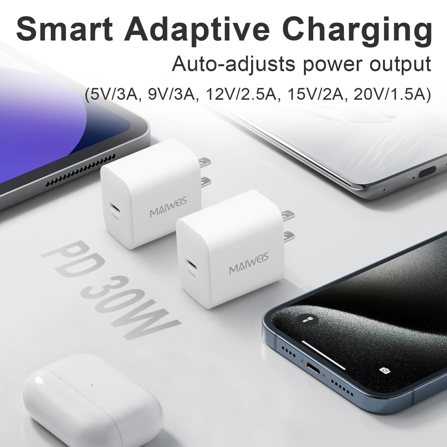 MAIWEIS 30W USB C Wall Charger