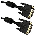 CableWholesale 33 Feet DVI-D Dual Link Cable with Ferrite, Black, DVI-D Male to DVI-D Male, 10 Meter, 28 AWG, Male to Male Cable, 2560 x 1600, DVI-D