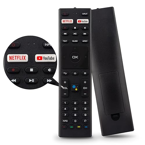 RM-C3329 for Konka TV Remote Control: for JVC Control for Smart 4K Android TV for ANAM RM-C3363 RM-C3369 32H31A 40H33A 43U55A 50Q75A 50U55A 55Q75A