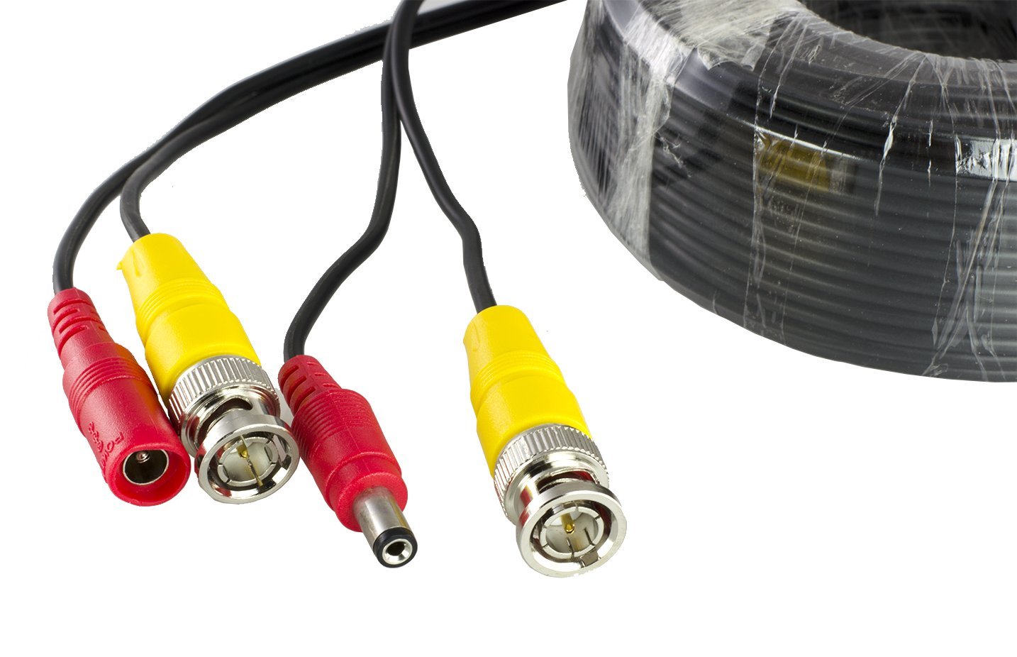 Amcrest 4-Pack 150 Feet Pre-Made All-in-One Siamese BNC Video and Power CCTV Security Camera Cable with Two Female Connectors for 960H & HD-CVI Camera