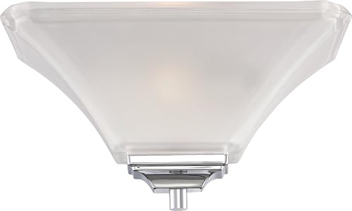 Nuvo Lighting 60/5373 Parker One Light Wall Sconce with Frosted Glass, Brushed Nickel