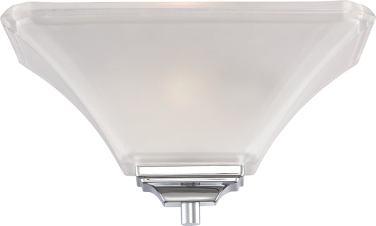 Nuvo Lighting 60/5373 Parker One Light Wall Sconce with Frosted Glass, Brushed Nickel