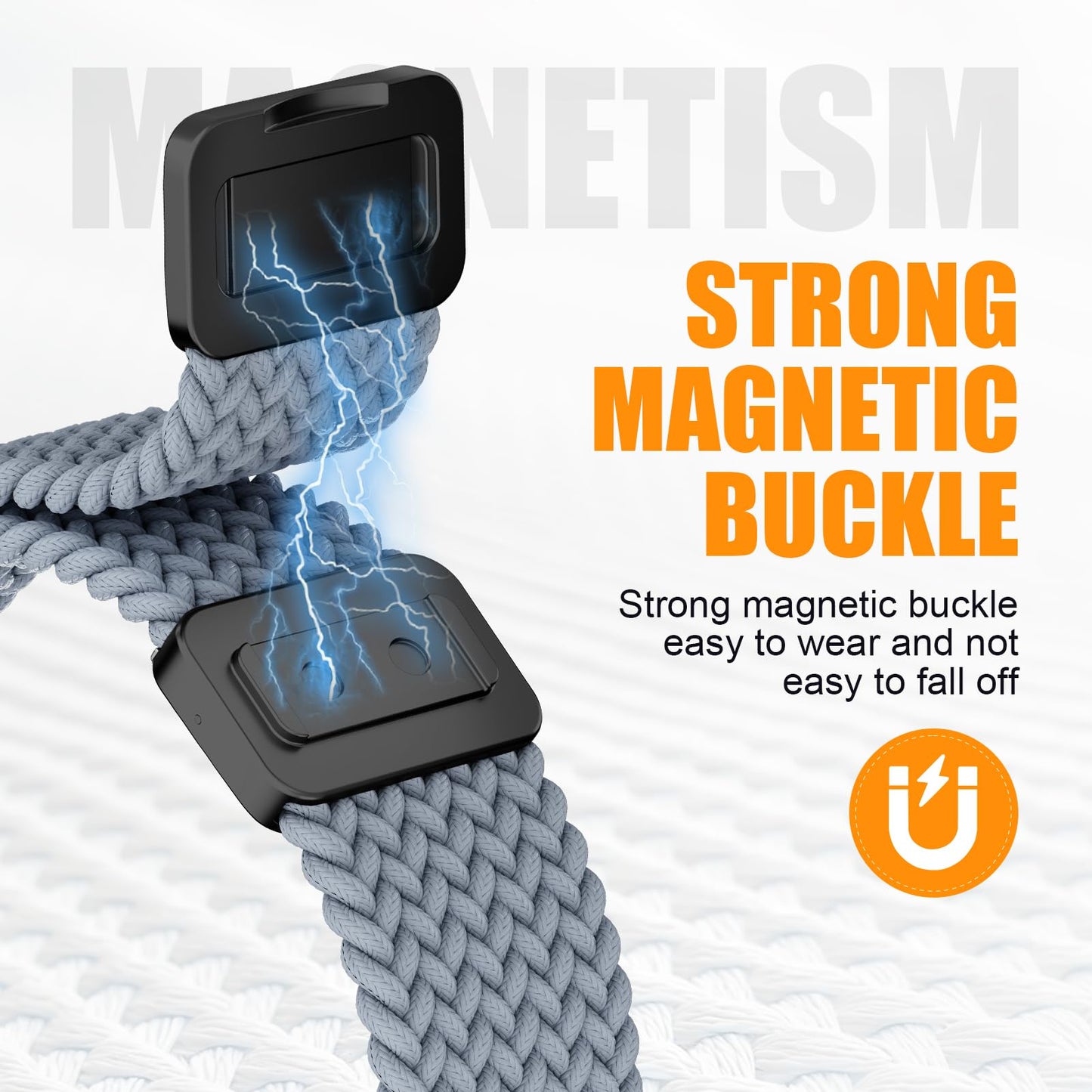Magnetic Nylon Strap for Samsung Galaxy Watch 8 9 Band/Watch 8 Classic Band