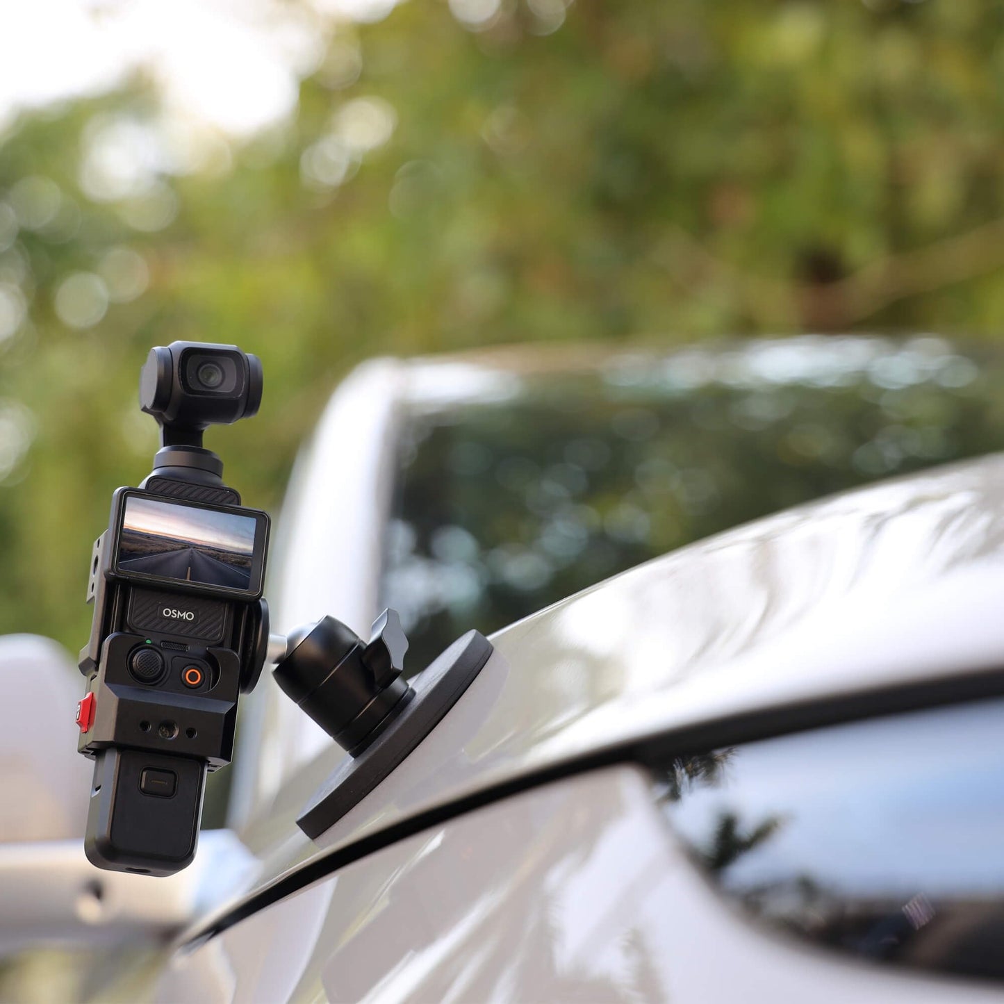 Max Load 4kg / 8.8lb Magnetic Car Mount, with Metal Camera Ball Head for Action 6, OSMO Pocket 3, Insta360 Cameras
