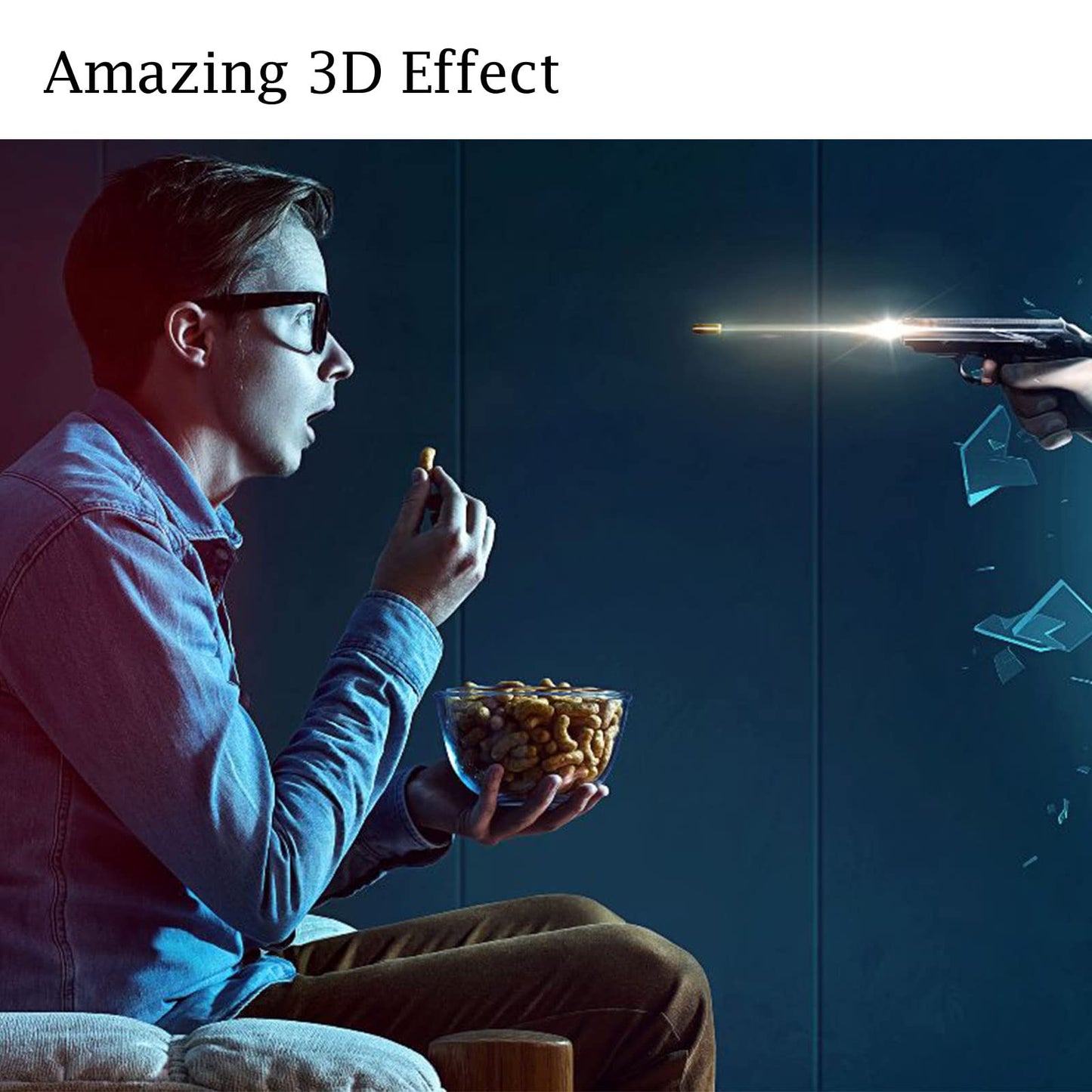 Red-Blue 3D Glasses, 3D Viewing Glasses For Viewing 3D Movies/Games And Pictures In Red-Blue Formats, Compatible With Ordinary Computer