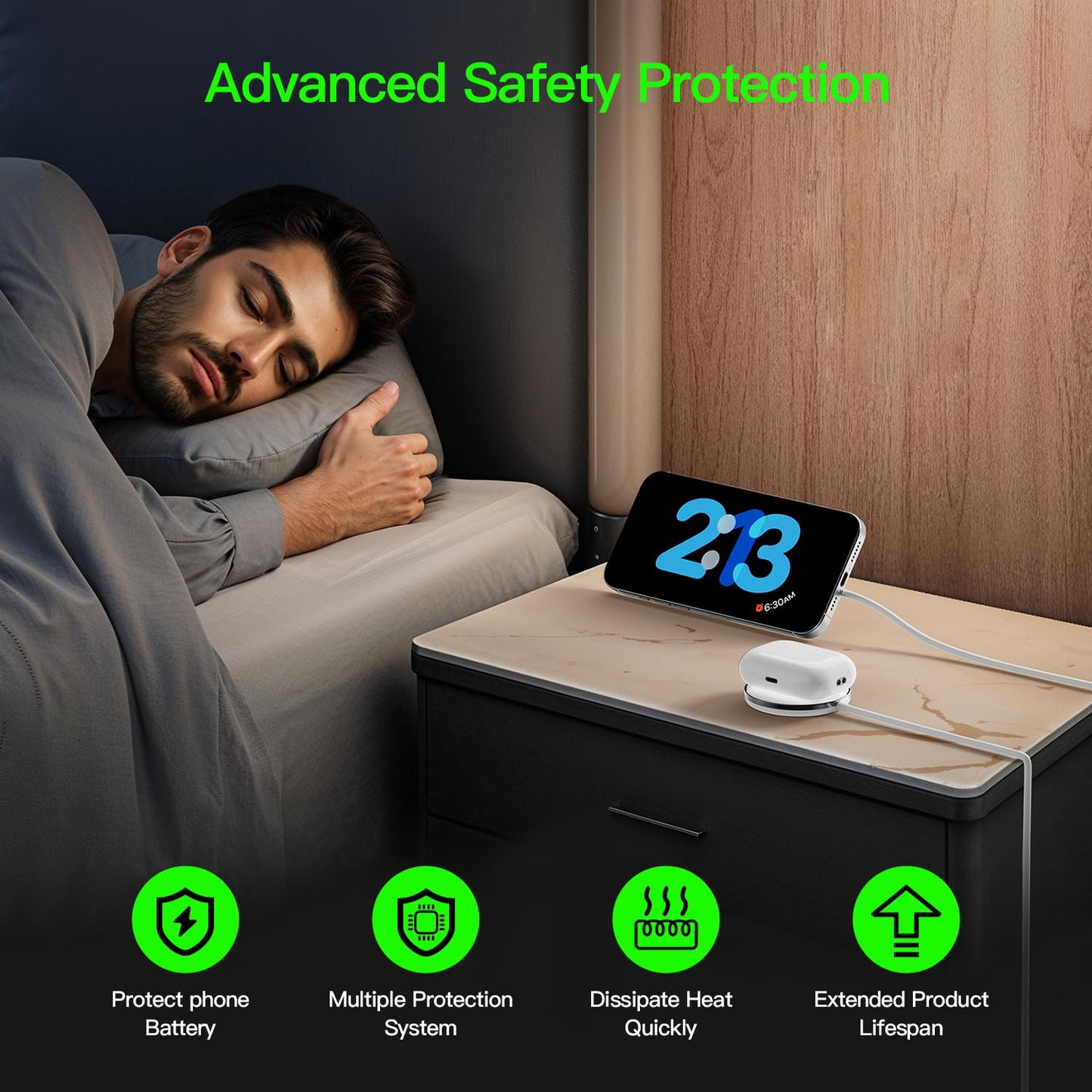 New for MagSafe Charger: Magnetic Wireless Charging Pad for iPhone 17 16 15 14 13 12 Series AirPods 4-2 Pro, Strong Magnet, with PD20W Charging Block