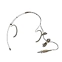 HEIMU Double Earhook Headset Boom Omni-Directional Microphone (for Sennheiser Type 3.5mm Plug Skin?
