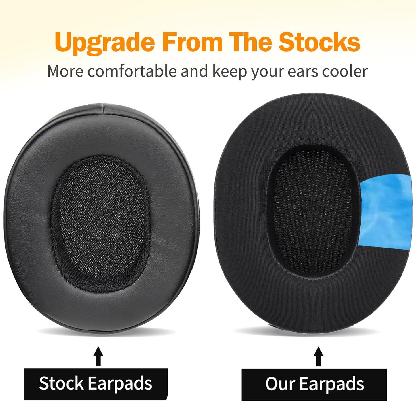 Crusher Evo Earpads Cooling Gel Headphones Replacement Ear Pads Upgrade Hesh ANC/Hesh Evo Ear Muff Compatible with Skullcandy Crusher Wireless/Crusher