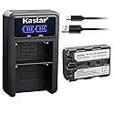 Kastar 1-Pack NP-FM50/FM55Battery and LED2 USB Charger Compatible with Sony DCR-TRV16 DCR-TRV17 DCR-TRV18 DCR-TRV19 DCR-TRV20 DCR-TRV22 DCR-TRV23