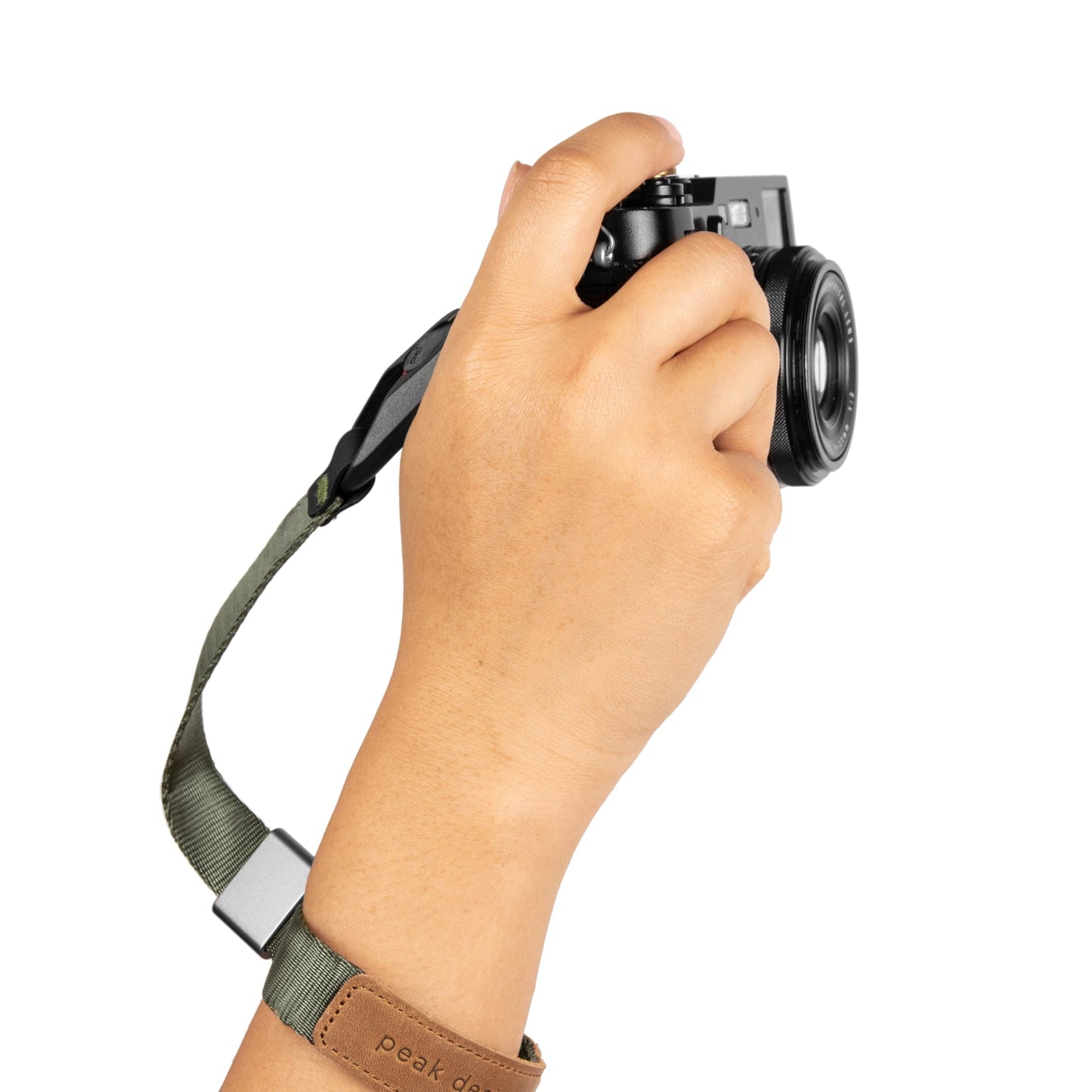 Peak Design Cuff Camera Wrist Strap, Sage, Compatible with DSLR, Compact and Point-and-Shoot Cameras, Low Profile, Quick Release and Connection, 200