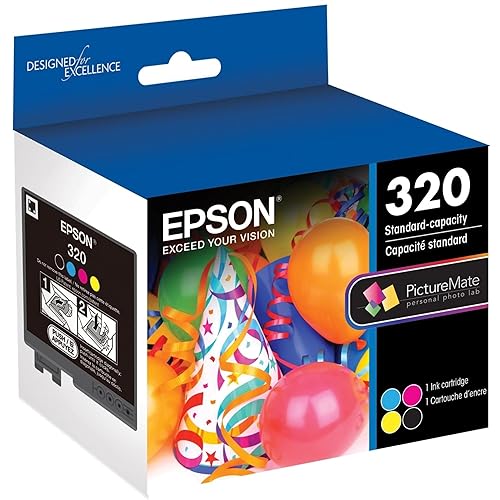 EPSON 320 Standard Capacity (T320) Works with PictureMate PM-400, Multicolor