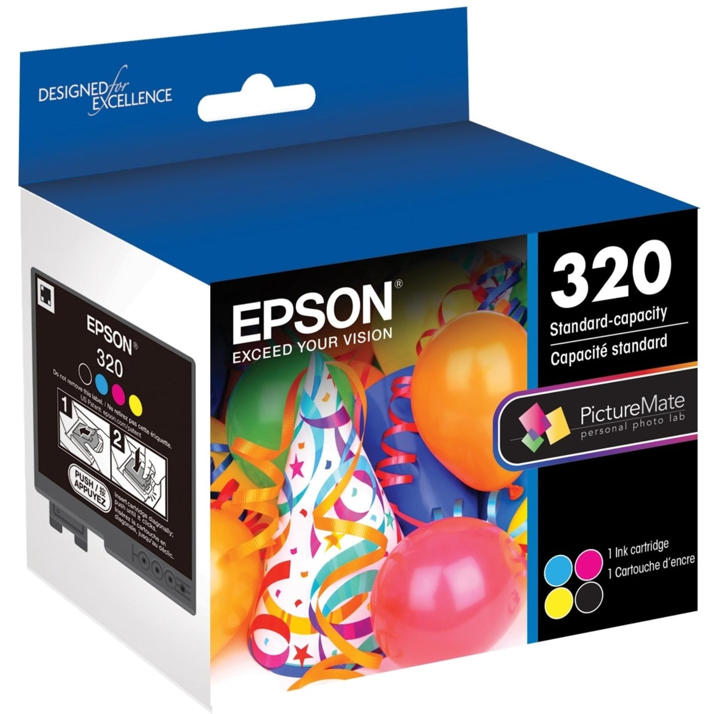 EPSON 320 Standard Capacity (T320) Works with PictureMate PM-400, Multicolor
