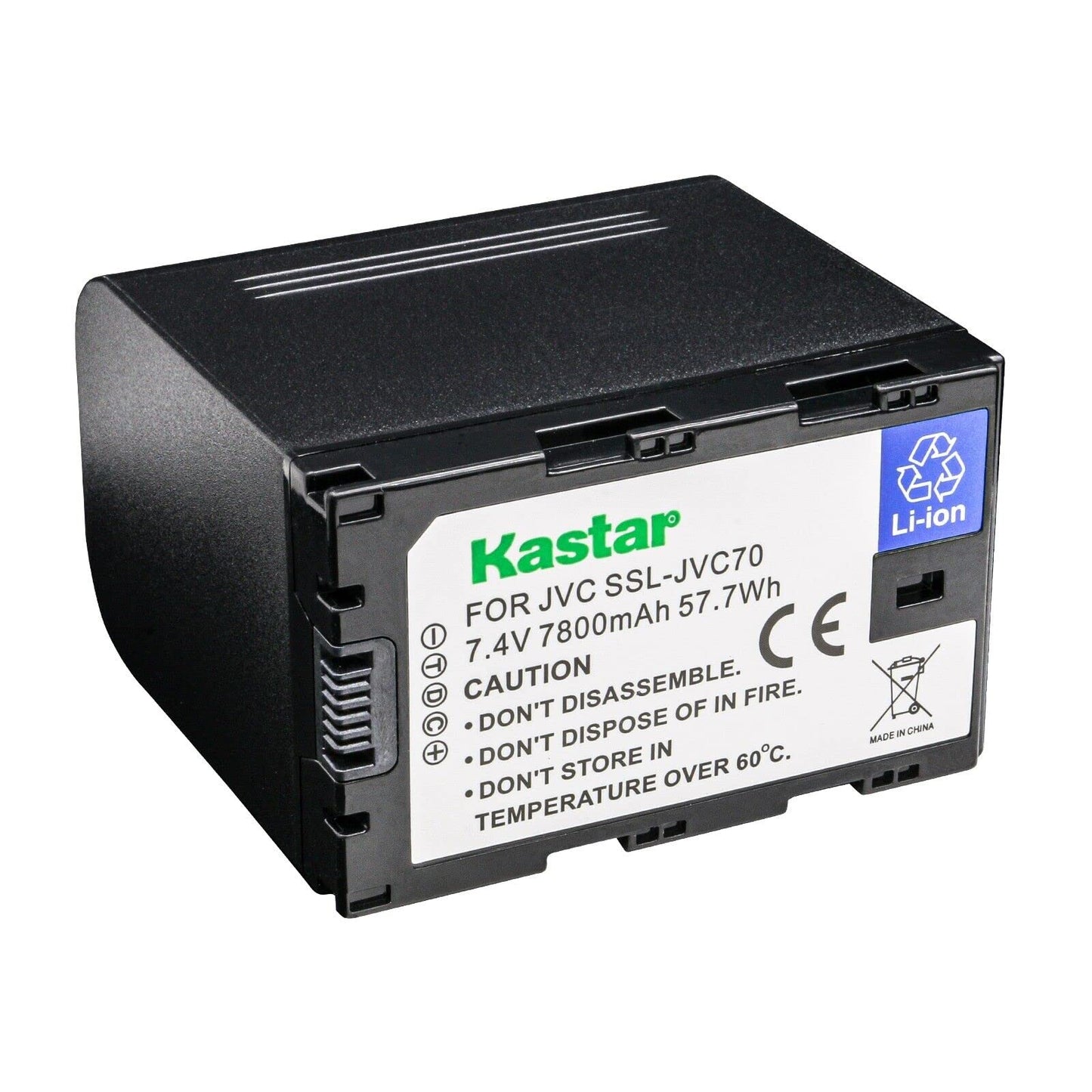 Kastar 1-Pack SSL-JVC70 Battery 7.4V 7800mAh Compatible with JVC SSL-JVC50, SSLJVC50, SSL-JVC70, SSLJVC70, SSL-JVC75, SSLJVC75, BN-S8I50, BNS8I50