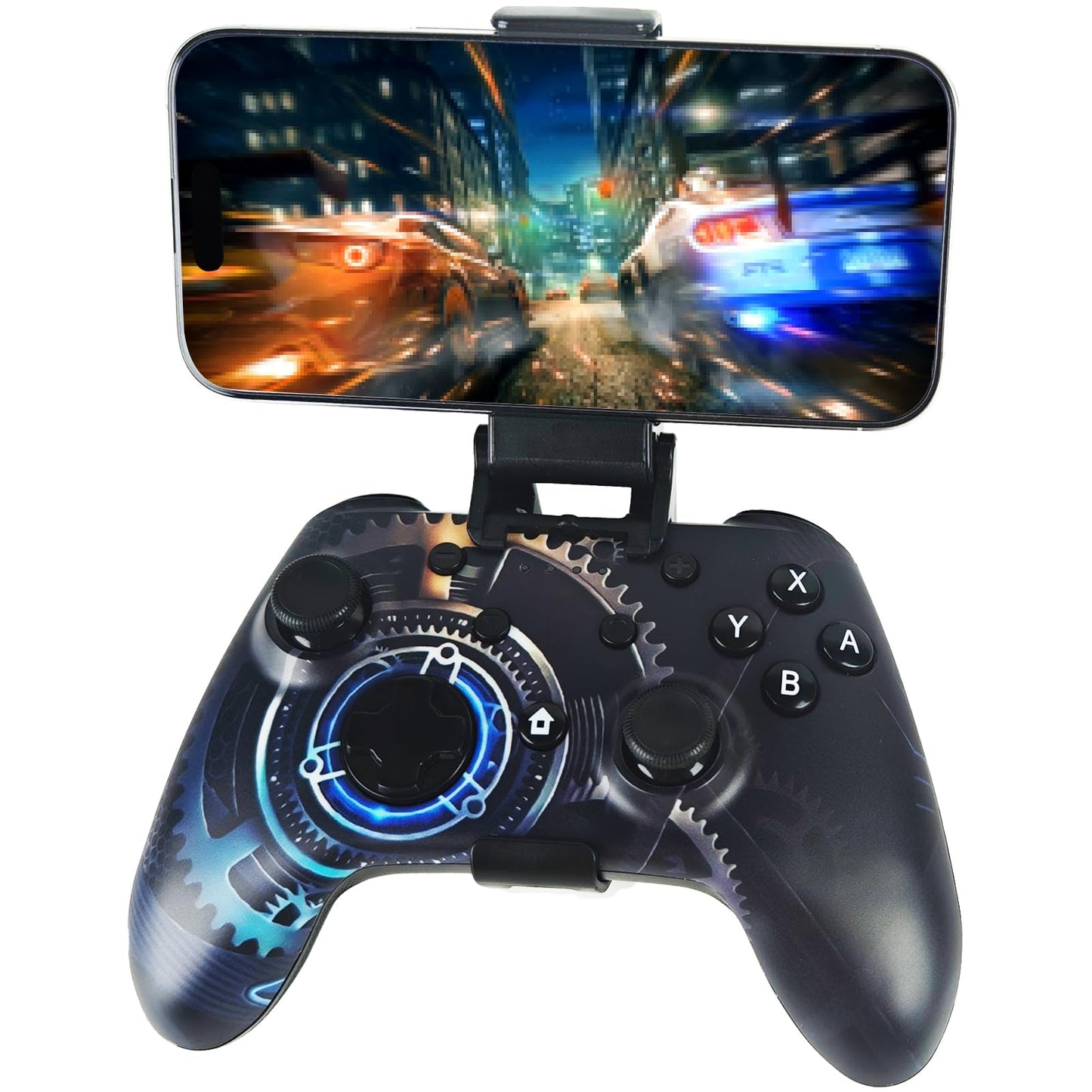 Wzuicov Multi-Platform Game Controller with RGB & Dual-Mode Bluetooth & Wired Connection, Wireless Gamepad for Switch/Switch 2/iOS/Android/PC/TV