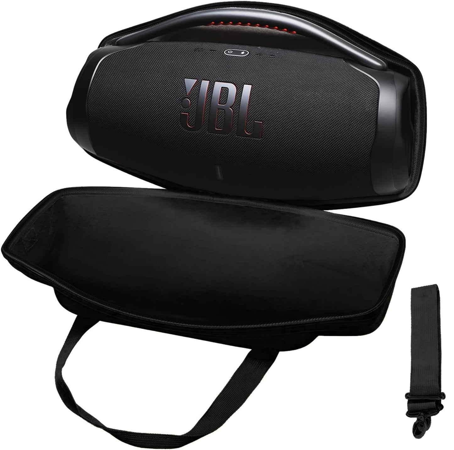 Signature Series EVA Hard Case for JBL Boombox 3 Portable Bluetooth Speaker - Travel Protective Carrying Storage Bag (Black, Case Only)