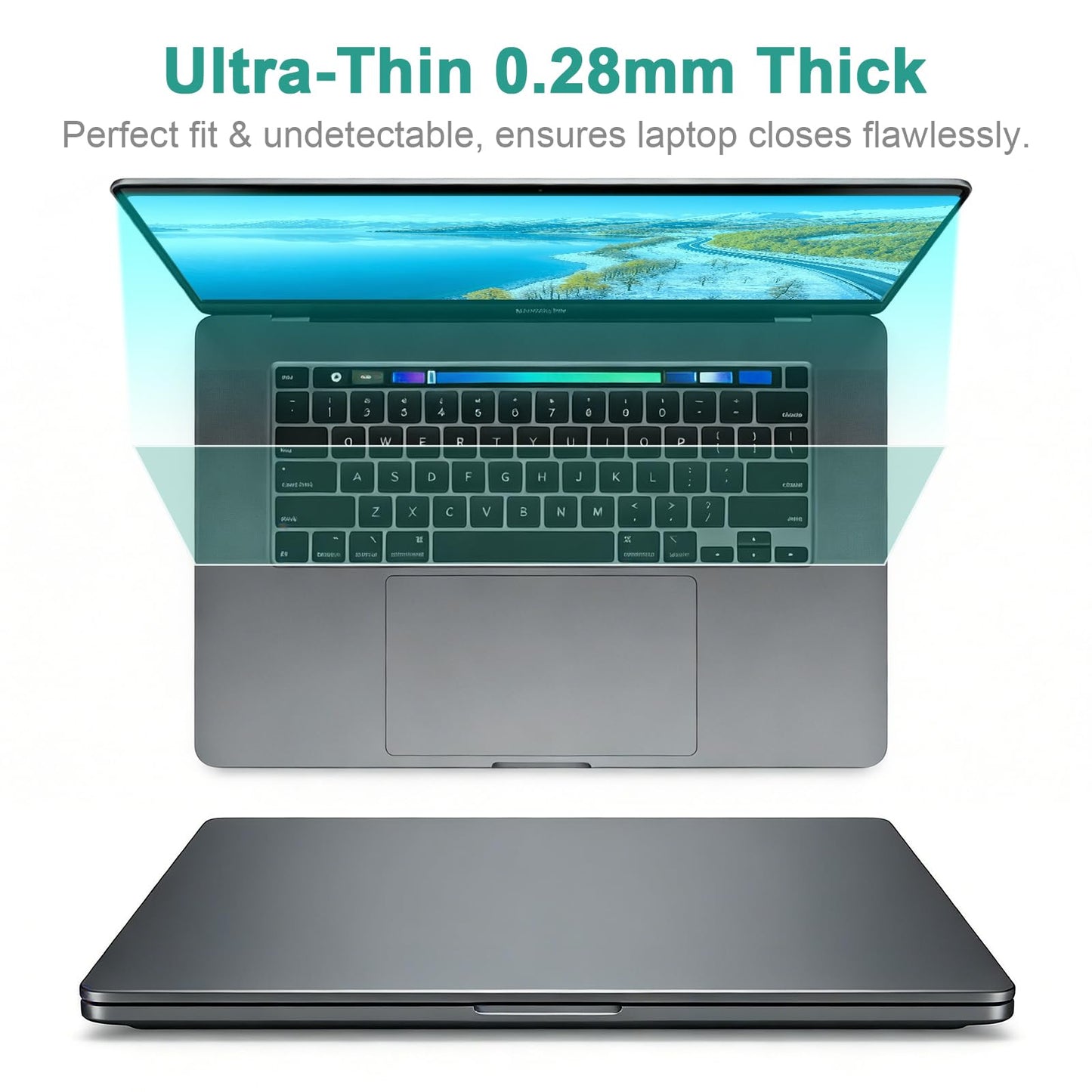 BSPROTE 2-Pack 15.6 Inch 16:9 Anti Blue Light Screen Protector, Matte Anti Glare Film UV Blocking Protector Compatible with 15.6'' Hp Acer Asus Lenovo