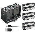 Kastar 3-Pack Battery and Quadruple Charger Compatible with Sony CCD-TRV81 CCD-TRV815 CCD-TRV82 CCD-TRV85 CCD-TRV86 CCD-TRV87 CCD-TRV88 CCD-TRV90