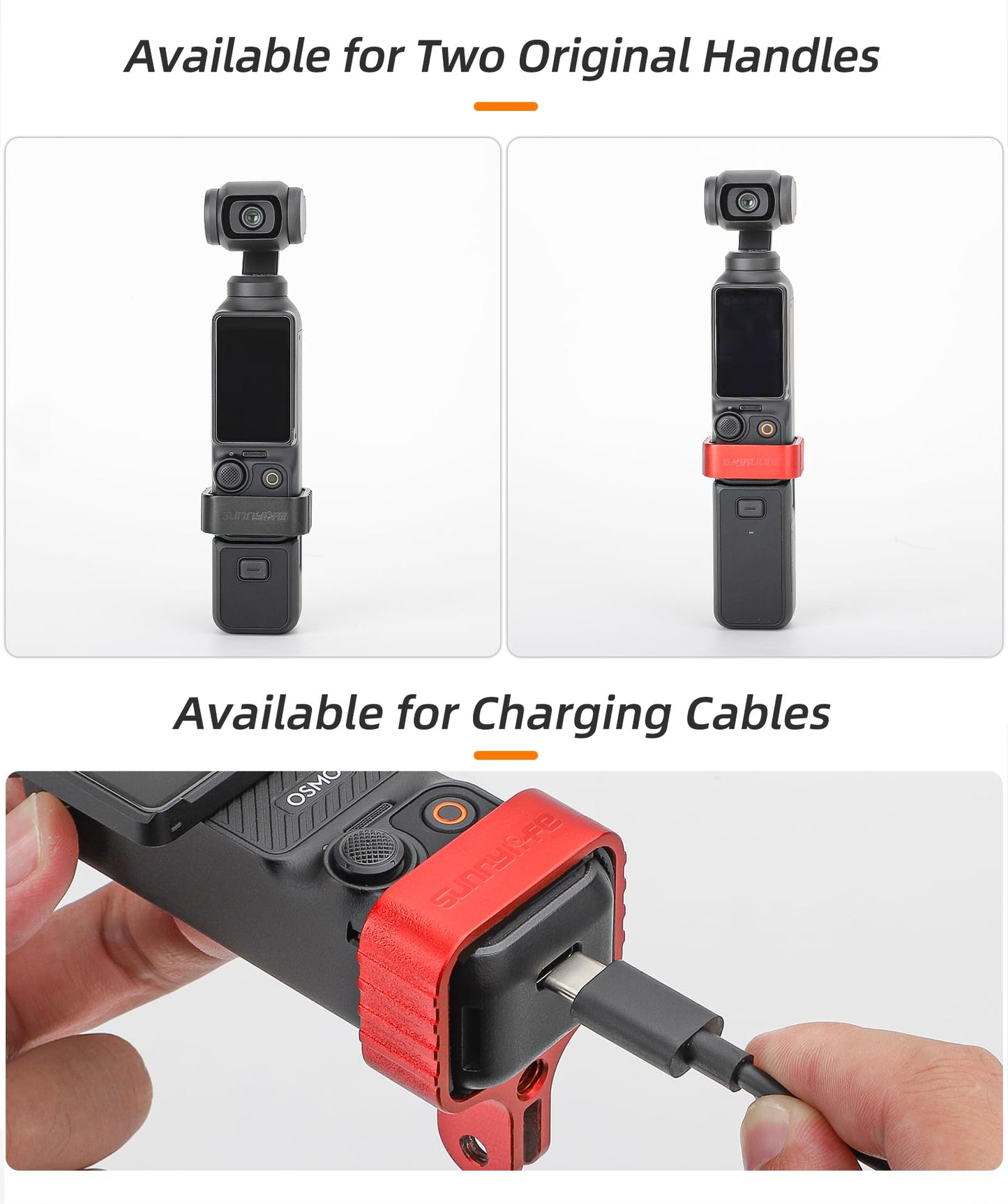 Shaluoman Pocket 3 Metal Expanding Mount Holder for DJI Osmo Pocket 3 Accessories, Camera Extension Adapter Metal Mount Adapter Bracket Connecting