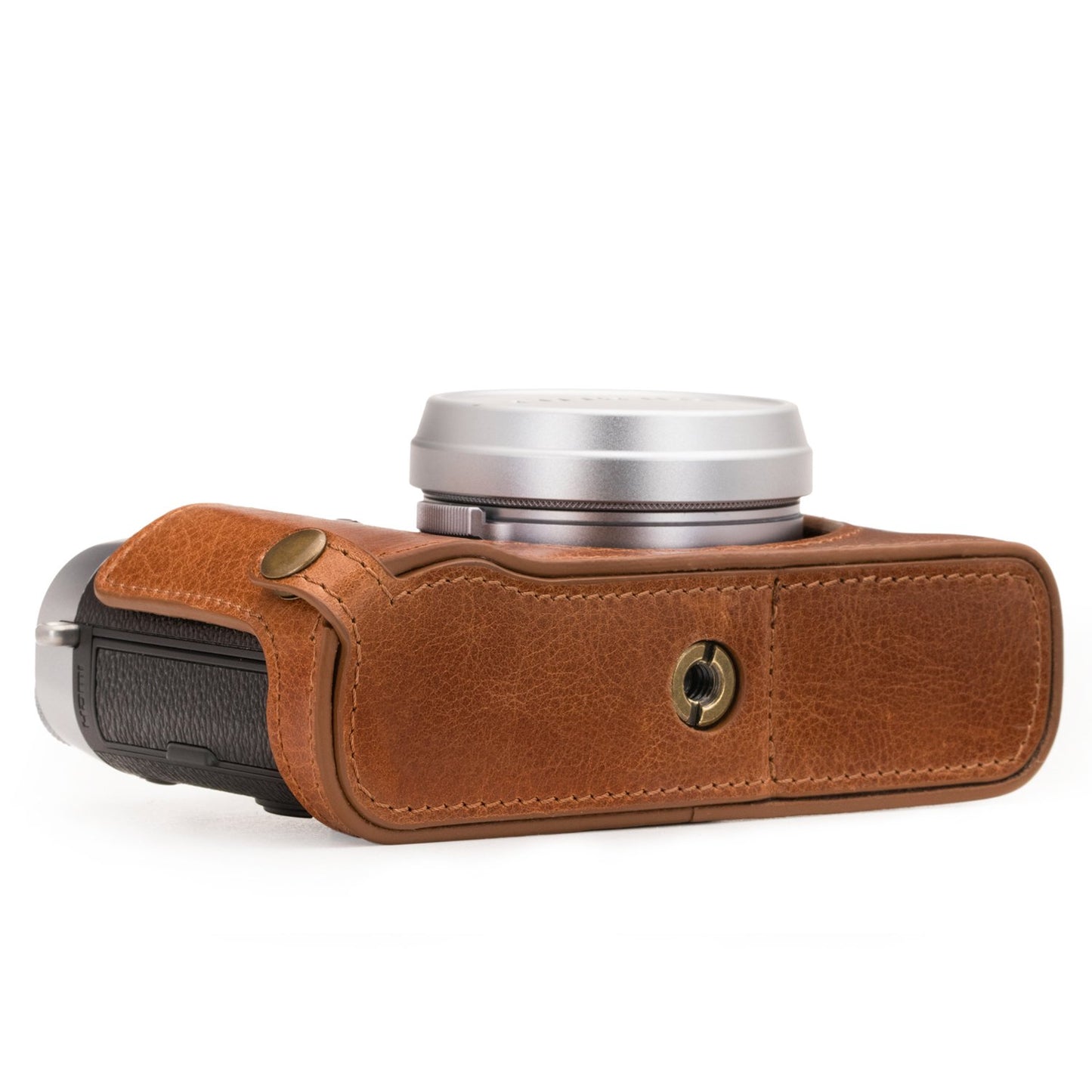 Megagear Fujifilm X100F Ever Ready Genuine Leather Camera Half Case And Strap, With Battery Access - Brown - MG1282