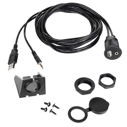 NVX BAAUXUSB Waterproof USB and AUX Car Audio Adapter