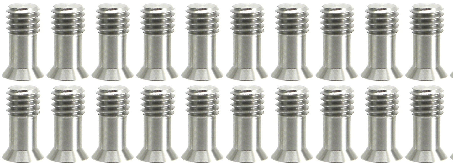 3/8" "Bullet" Screw 19mm Small Head Flush Mount Stainless Steel/Tripod Clamp Hex SS (20)