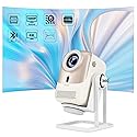 KP1 Portable Movie Projector,Smart Projector with WiFi 6 and BT5.2, 450 ANSI Support 4K Native 1080P, Auto Focus& Auto Keystone ,360°Adjustable