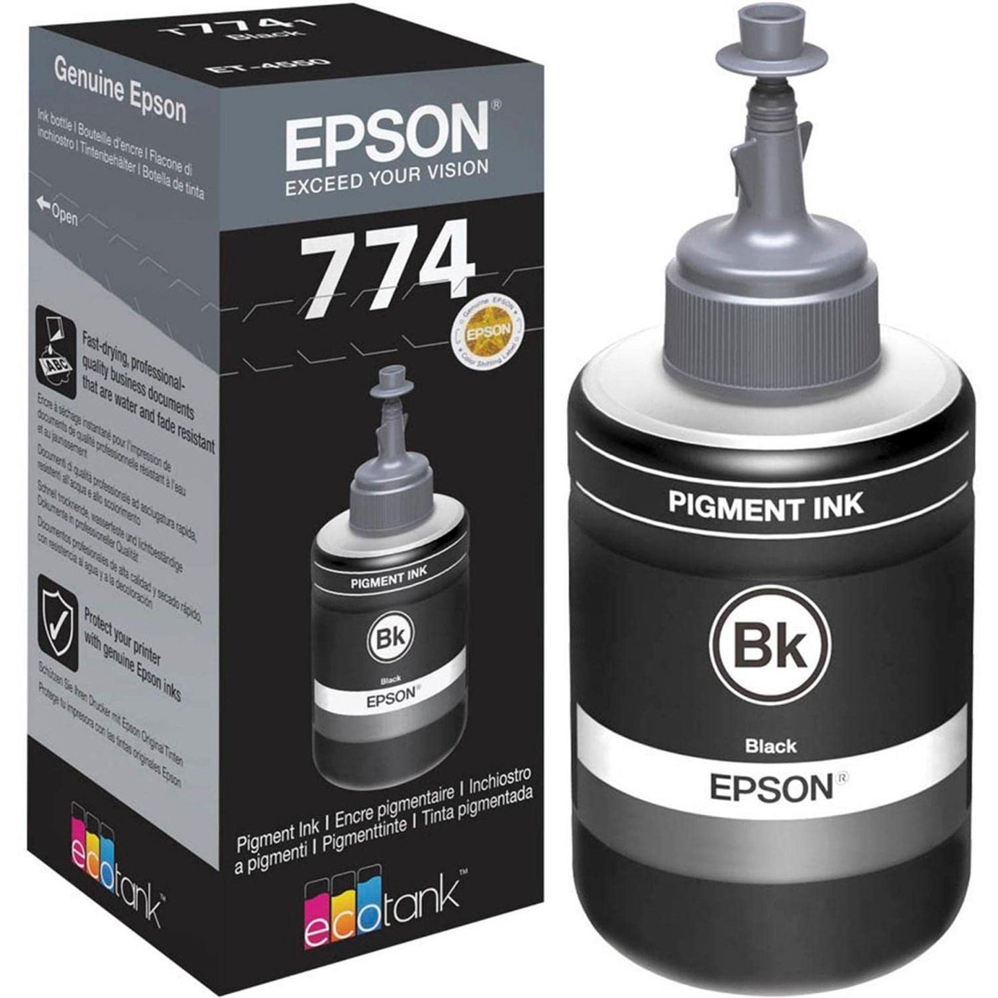 Epson Original EcoTank 774 Black Ink Bottle - T774120