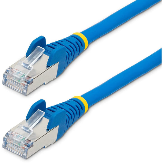 StarTech 15ft Cat6a Snagless Ethernet Cable, S/FTP, 100W PoE, LSZH, Blue