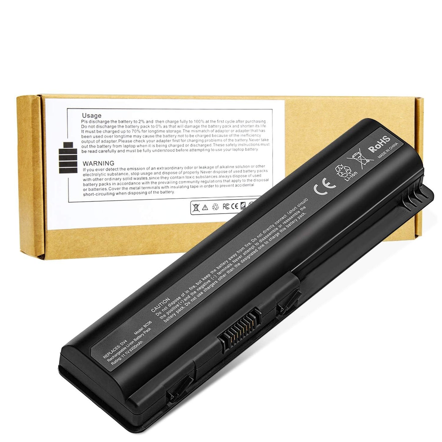 484170-001 497694-001 498482-001 484170-002 485041-001 Laptop Battery for HP Pavilion DV4-2040US DV5-1010 CQ40 CQ45 CQ50 CQ60 EV06 G50 G60 G70 G71