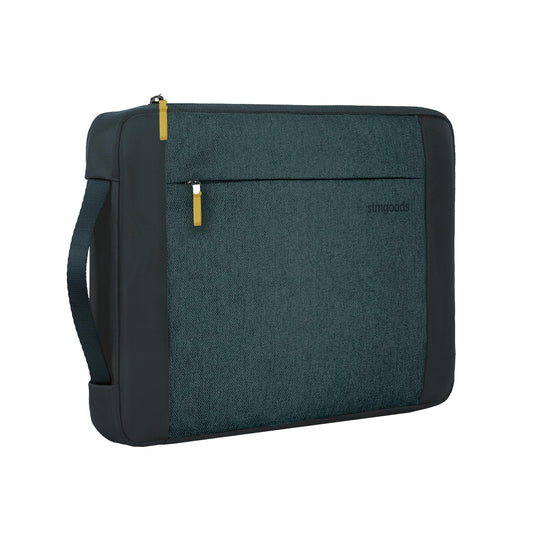 STM Kin Laptop Sleeve - Slim & Lightweight, Fleece-Lined Interior, 4mm EVA Shock Absorption, Zippered Storage Pocket, Retractable Handle, Stylish