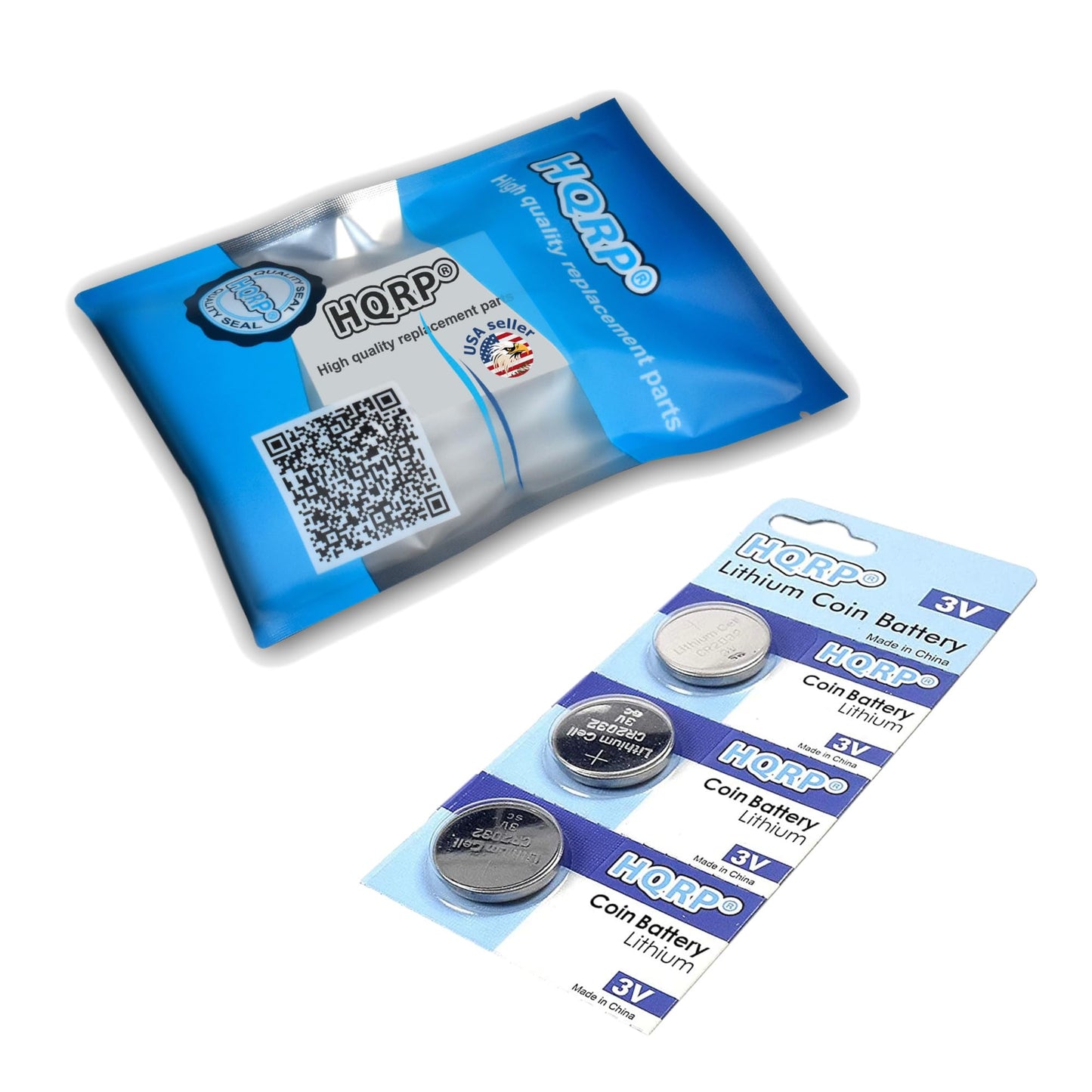 HQRP 3-Pack Lithium Battery Compatible with Snark SN-1 SN-8 Tuner