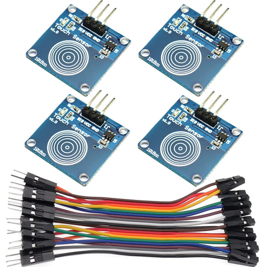 AIHJCNELE 4pcs TTP223B Capacitive Touch Switch Module Digital Touch Sensor Module 1-Channel Tact Switch DC 2V-5.5V Low Power Consumption TTP223 Dimmer