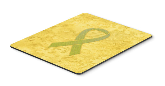 Caroline's Treasures AN1203MP Yellow Ribbon for Sarcoma, Bone or Bladder Cancer Awareness Mouse Pad, Hot Pad or Trivet for Home Office Gaming Working