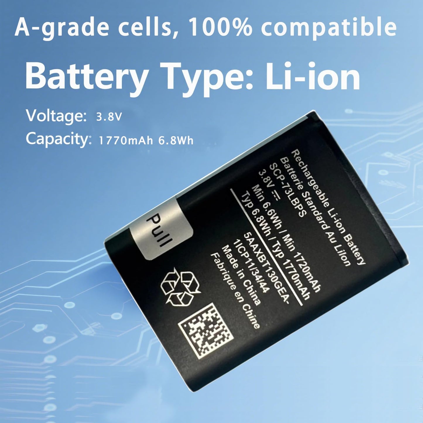 JUYUXIVM SCP-73LBPS Battery (New Upgraded) Replacement for Kyocera DuraXV Extreme E4810 Verizon Flip Phone SCP73LBPS