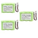 Kastar 3-PACK Ni-MH Rechargeable Battery Compatible with Vtech IA5870 IA5882 GZ2334 GZ2434 GZ2436 GZ2437 GZ2439 GZ2456 GZ2459, AT&T 2422 80-5074-00-00