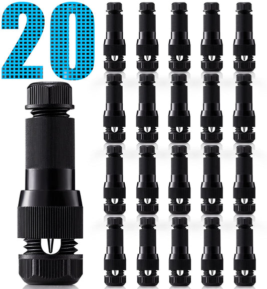 SUNVIE Low Voltage Fastlock Wire Connectors for Landscape Lighting Path Lights 12-14 Gauge Cable Connector Work with Malibu Paradise Moonrays