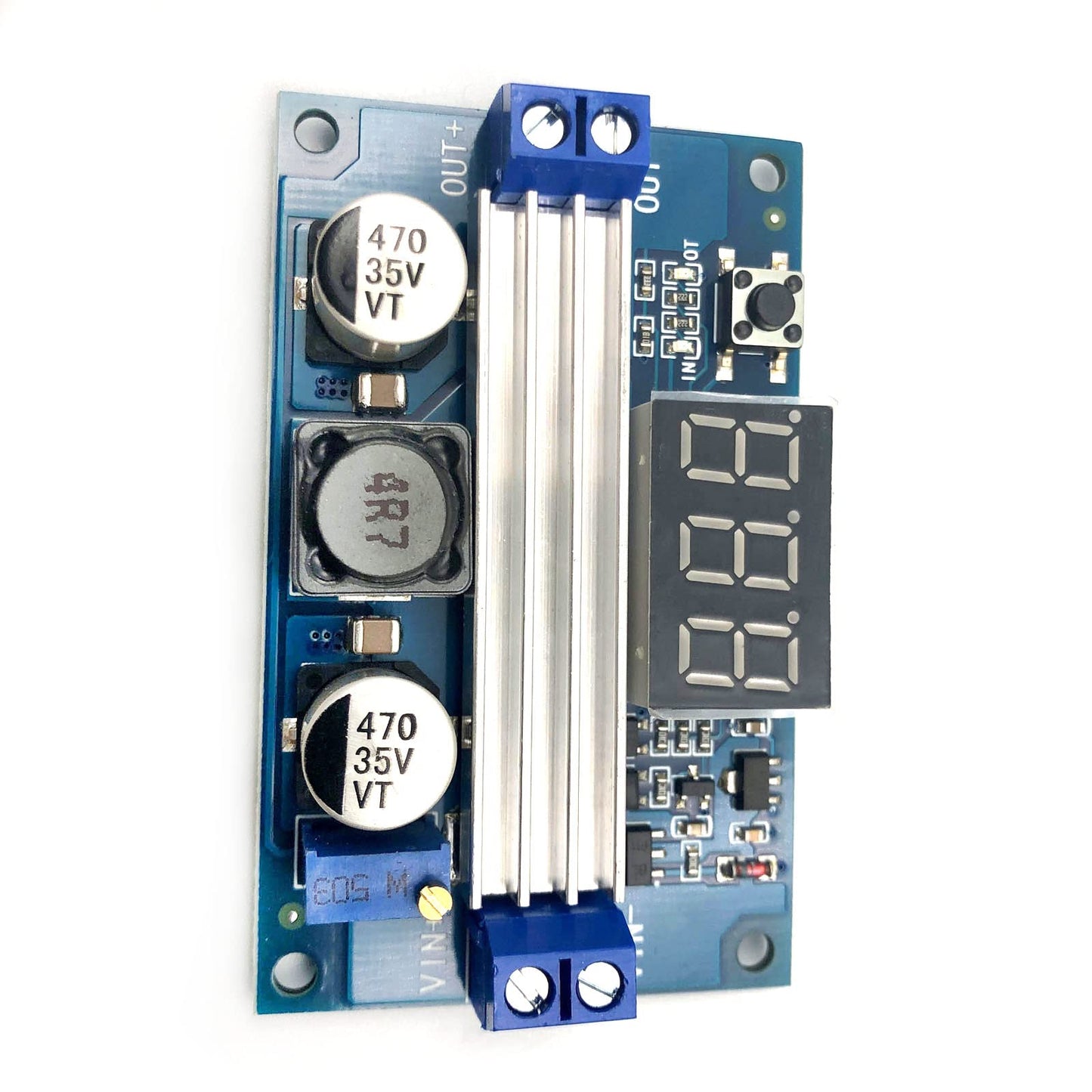 FainWan 2pcs LTC1871 DC-DC Boost Step-up Voltage Converter Module 100W High Power Adjustable Output 3.5-35V Power Regulator Board with LED Voltage…