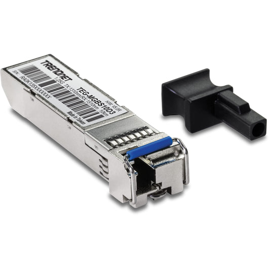TRENDnet SFP to RJ45 Dual Wavelength Single-Mode LC Module, TEG-MGBS10D3