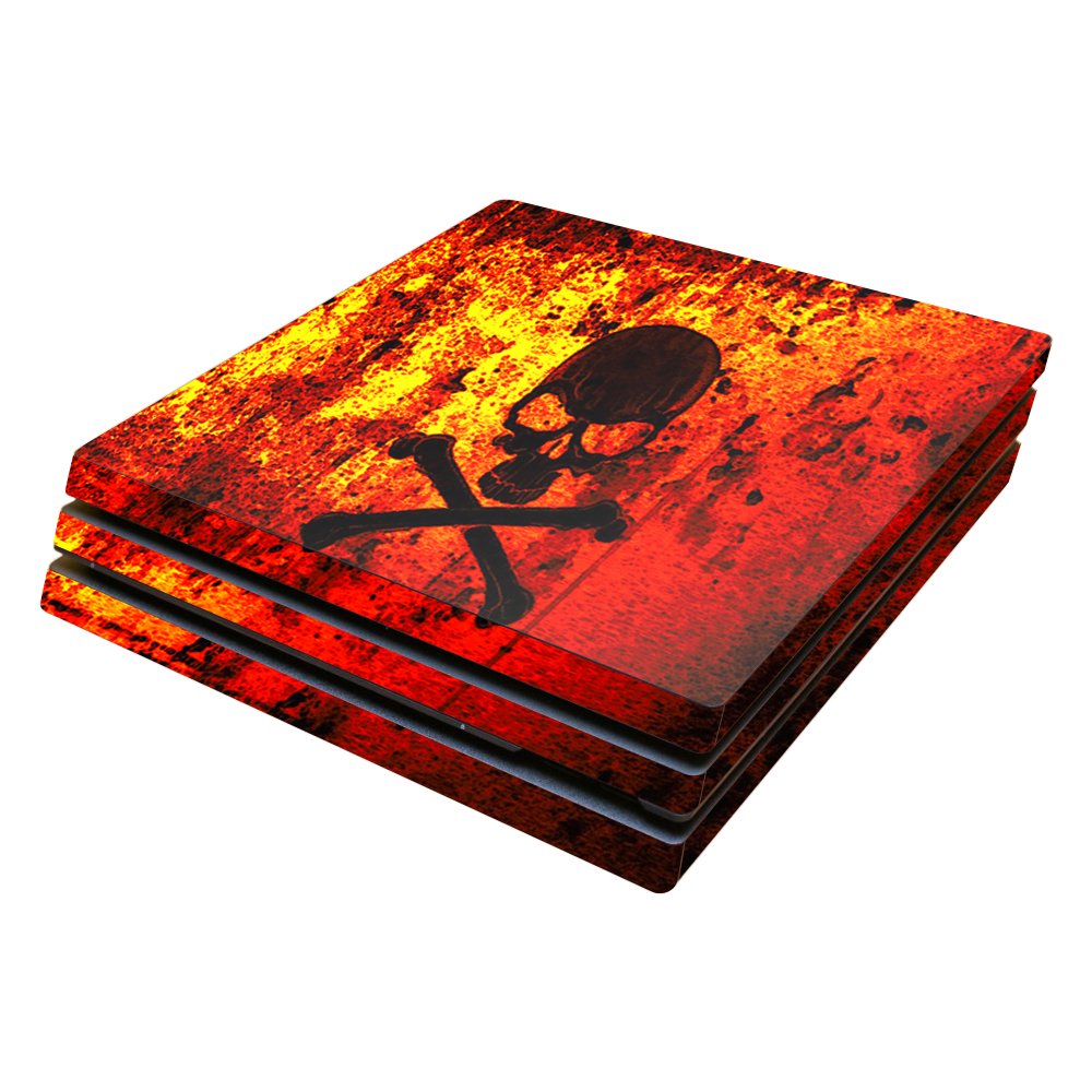 MightySkins Skin Compatible with Sony PS4 Pro Console - Bio Skull | Protective, Durable, and Unique Vinyl Decal wrap Cover | Easy to Apply, Remove