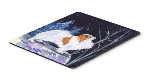 Caroline's Treasures SS8363MP Starry Night Japanese Chin Mouse Pad, Hot Pad or Trivet for Home Office Gaming Working Computers Laptop Mouse