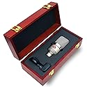 Melon Audio Wood Microphone Case for Neumann TLM 102 | Microphone Box Protective Wood Case Premium Quality with Foam Insert for Both TLM mic and Mic